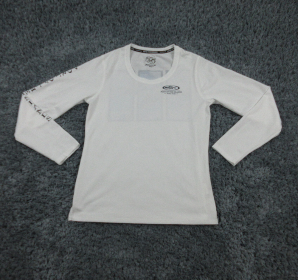 Native Outfitters Shirt Womens Small White Anti Snag Dolphin Graphic Print